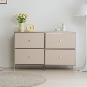 이노센트 스틸스 미드센츄리 1200 2단 높은 모듈 거실장 서랍형 i105042