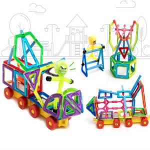 [학습교구] 맥브레인 놀이터 129피스+스토리북 / 자석블록 입체도형 만들기 블록