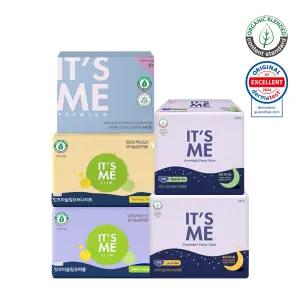 잇츠미 유기농 순면커버 국산안심 생리대 4팩 모음전