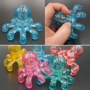 문어발 손잡이 플라스틱 지압봉 어깨 등 마사지기 핸디안마기 어르신안마기