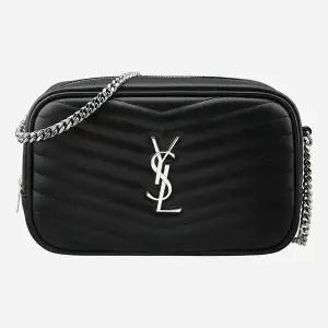 생로랑 5S 748849 DV702 1000 루 퀼팅 미니 숄더백 블랙