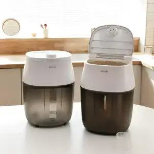 오토모 멀티 진공 쌀통 20kg 대용량 잡곡통 쌀보관통 집들이선물 쌀벌레퇴치 스마트 LOCK 진공