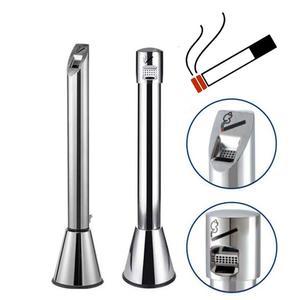 야외 업소용 스탠드 재떨이 스테인레스 꽁초전용 휴지통 흡연구역 공공장소