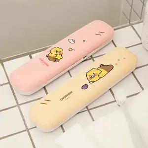 카카오 춘식이 칫솔 살균기 가정용 휴대용 UV-C LED 자외선 소독 옐로우