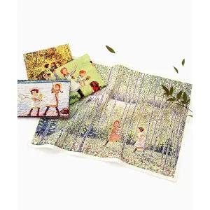 패션스타트 빨간머리앤 원단 코튼 페인팅터치 커트지 오일페인팅