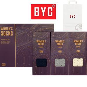 BYC 여성 1033 양말선물세트[3매입] 쇼핑백포함 추석명절 구정설날선물 어버이날단체 회사 행사 답례품