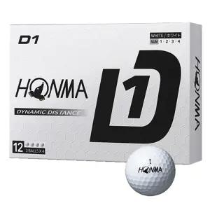 혼마 D1 골프공 2024년 12구 1더즌 화이트 비거리형 볼