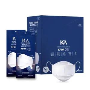 [아트박스]/케이에이프리미엄 케이에이 KF94 마스크 흰색/대형50매