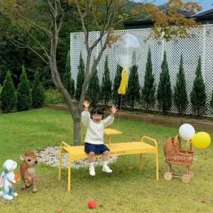 야외 공원 카페 철제 벤치 테라스 펜션 스툴 주물 의자