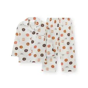 [오르시떼](신세계 사우스시티)아동 G008 뉴욕베이글 긴소매 파자마 세트