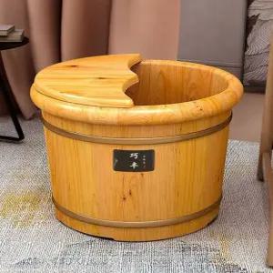 가정용 편백나무족용통 이동식 히노끼 반신욕기 개인 간이 사우나 1인용