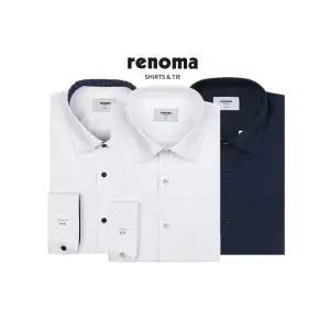 [롯데백화점]레노마 PREMIUM 2매 세트 긴팔셔츠 스판원단  남성 일반핏/슬림핏