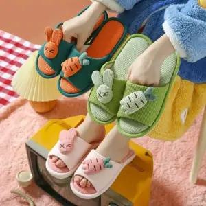 [오노마] ONM 토끼 당근 슬리퍼 사무실슬리퍼 손님용실내화 가정
