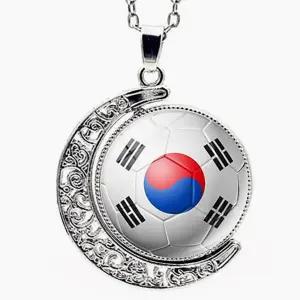 대한민국 월드컵 응원 축구목걸이(10개세트) 360도 회전 태극기 팬던트 패션소품
