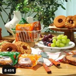 [NS홈쇼핑]더 촉촉한 도넛(오리지널X15+버터X15+아몬드X15)/총 45개[35265403]