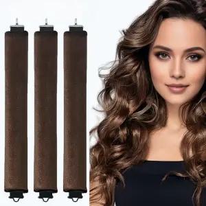 여성 히트리스 롤러 컬펌 롤 도구 헤어롤 파마 컬링 고무
