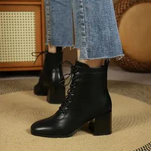 여성워커 통굽워커부츠A72-A422 WD22DD5