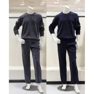 갤러리아 아르마니언더웨어[남]셔닐 코듀로이 맨투맨 셋업   53-36026/32026