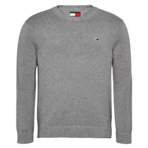 타미힐피거 진스 에센셜 레귤러핏 크루넥 니트 DM0DM11856 GREY HEATHER