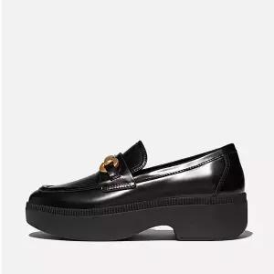 핏플랍 F루마 청키 스내플 레더 D웨지 로퍼 HY3-001 416730