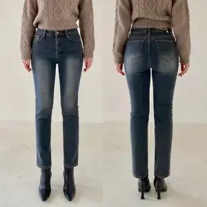 기모 샌디슬림일자 겨울 하우룩 밴딩 빈티지한 일자 슬림핏 청바지