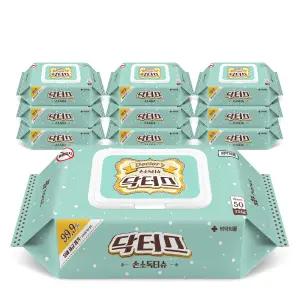 닥터스 손소독티슈 캡형 50매, 10개