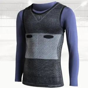 가볍고 부드러운 심리스 무봉제 초경량 발열조끼+핫팩8매/방한조끼 핫팩조끼