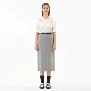 [LINE](센텀시티점)[라인어디션]벨티드 H라인 롱 스커트 NVSKPK8200