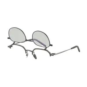 플립업 안경테 티타늄 레트로 경량 프레임 노안안경 젖히는 디자인