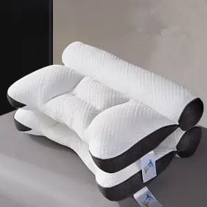 송림라이프 목편한 경추 베개 2p + 베개커버 2p 세트