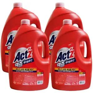 액츠 클린젤 겸용 본품 4L 4개
