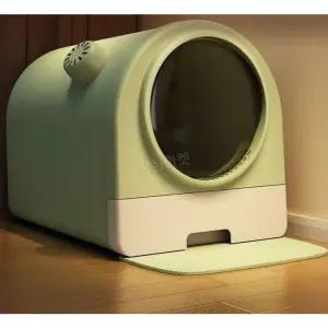 고양이 화장실 완전 특대형 용품 완전밀폐형 상자 밀폐형