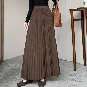 클라셰 밴딩롱플리츠스커트_B5W0669
