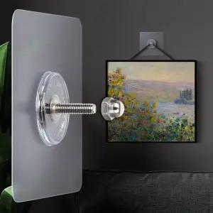 무타공스티커10P 못없이액자걸기 후크고리 접착벽걸이 후크 고리 벽걸이