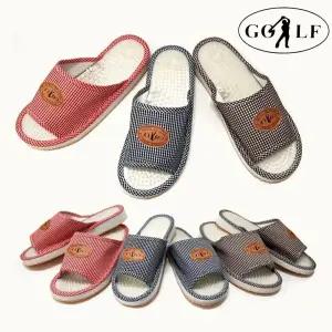GOLF 지압 슬리퍼 깔끔한 건강실내화 실내 발마사지 지압슬리퍼 거실화