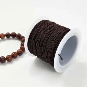 염주 비즈 팔찌 만들기 DIY 나일론 고무줄 20m 브라운 팔찌끈 불교염주