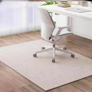바닥보호 의자밑 매트 컴퓨터의자장판 의자바퀴자국 찍힘방지 오프화이트 맞춤 사이즈