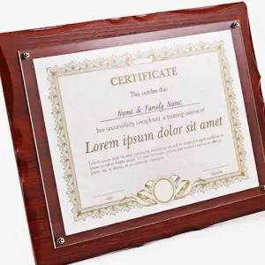 상장 액자 인증서 졸업장 아크릴액자 표창장 수료증 WFIKTHL