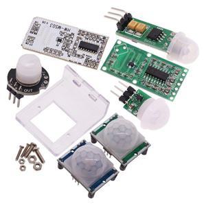 호환 HC-SR501 조정 IR 초전기 적외선 미니 인체 센서 감지기 모듈  아두이노용 브래킷  AM312