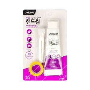 오공 욕실용 실리콘실란트 핸드씰 투명 욕실DIY공사 욕실DIY수리 욕실실리콘