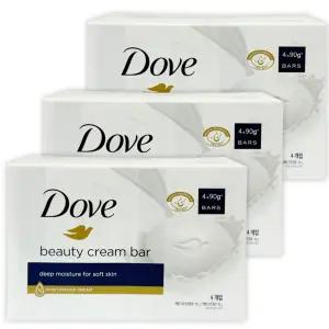 도브 비누 뷰티 크림 바 90g 4개입 3개