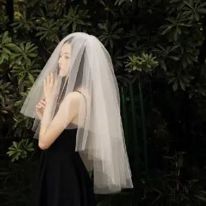 셀프 심플 웨딩 면사포 베일 숏 롱 레이스 스냅 파티용품 악세사리 웨딩 레이스면사포 촬영소품 숏베일