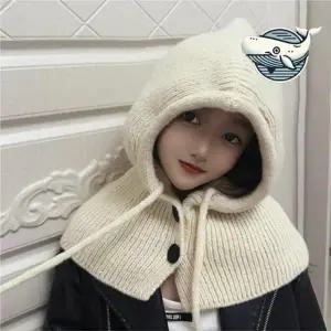 겨울 데일리 바라클라바 모자 니트 후드 넥워머 남자 모자 겨울 넥워머