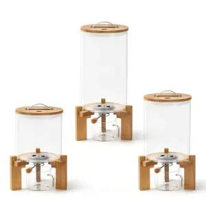 대용량 시리얼 디스펜서 업소용 매장용 보관함 유리용기 5L 7.5L 10L