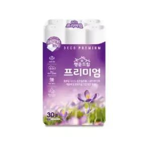 행운드림 프리미엄 3겹 25m 30롤 천연펄프 화장지 휴지 두루마리/J