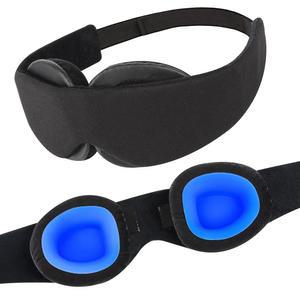 건조한 눈을 위한 수면 마스크 u2013 100% 블랙아웃 및 수분 고글 남녀용 조절 가능 재사용 수면, 부드럽고 편안한 여행용, 블랙