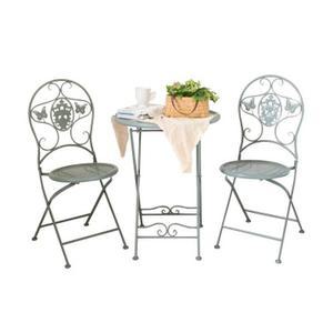 북유럽 야외 테이블 세트 카페 엔틱 베란다 의자 철제