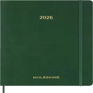 몰스킨 2026 15개월 필수 플래너 소프트 커버 주간 세로 XXL(8.5인치 x 11인치) 머틀 그린 144페이지