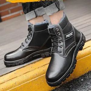 남성 겨울 방한화 털안전화 작업화 워커신발 방한화