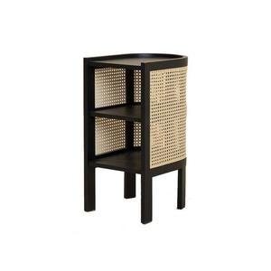 등나무 침대협탁 쇼파 미니테이블 침대 라탄 소품 우드 블랙 틈새 3컬러 협탁 사이드 낮은